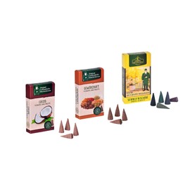 Crottendorfer Incense Cones Summer Fragrances of the World Set of 3 – Summer Mix, Cocos, Spice Fragrance – Size: M – Total 72 Pieces – Made in Germany