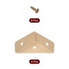 uxcell 4Pcs Angle Corner Brackets 38mm x 38mm, Cold Rolled