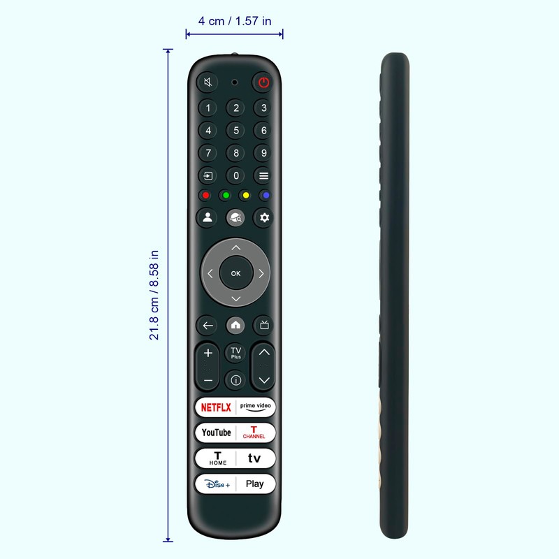Replacement Remote Control Fit for Peaq TV PTV43GQU-5024T