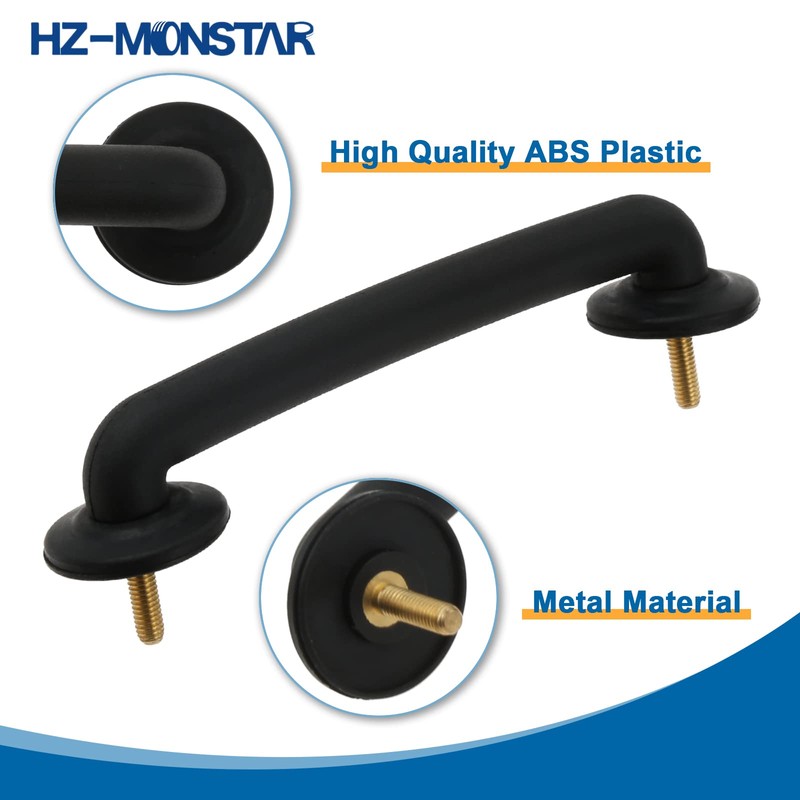 HZ-MONSTAR Front Windshield Hold Down Bracket Strap Hood Footman Loop