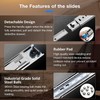 REGUDA Heavy Duty Locking Drawer Slides Full Extension Runners with