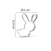 11.4 cm Rabbit Bunny Cookie Cutter - Stainless Steel