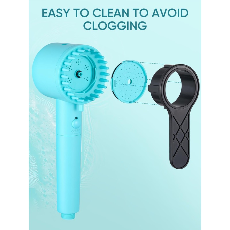 Cobbe Filtered Shower Head with Handheld, High Pressure 5-mode Showerhead
