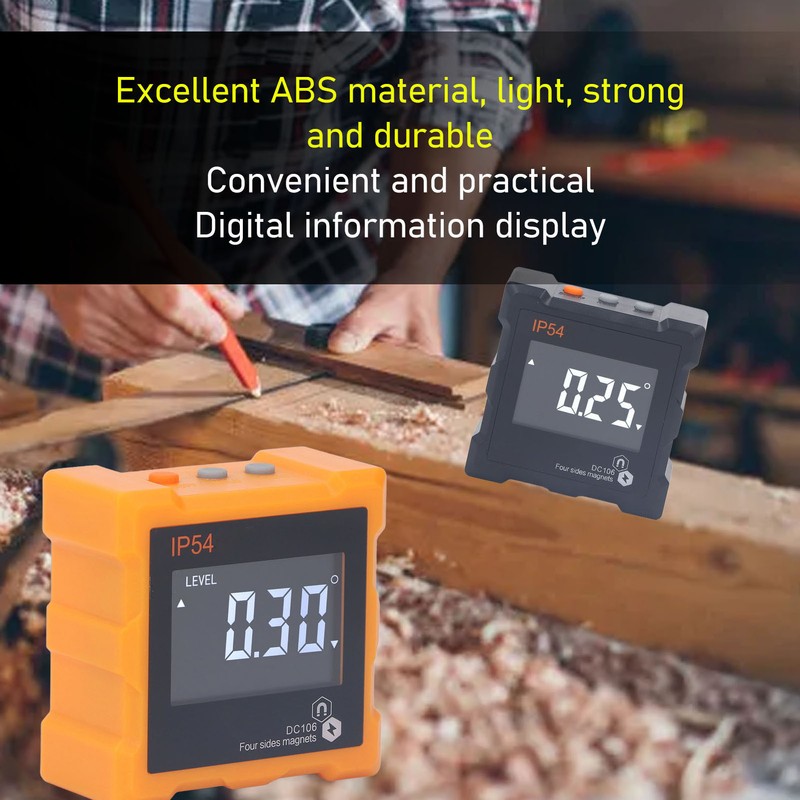 IP54 Angle Finder 4x90° LCD Digital Display 4 Side Strong