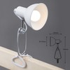 BRILONER - Desk Lamp with Cable Switch, Swivelling, E14 Socket,