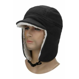 Unbranded Cold Weather Winter Hunting Hat with Visor Windproof Warm Russian Earflap Caps