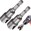 Lekgavd 2 Packs Power Wing Nut Driver Set, 1/4" Hex