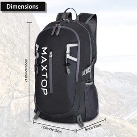 MAXTOP 50L Ultra Lightweight Packable Backpack With Wet Pocket Foldable Rucksack Water Resistent For Men Women Kids Outdoor Camping Hiking Travel Daypack Handy Durable