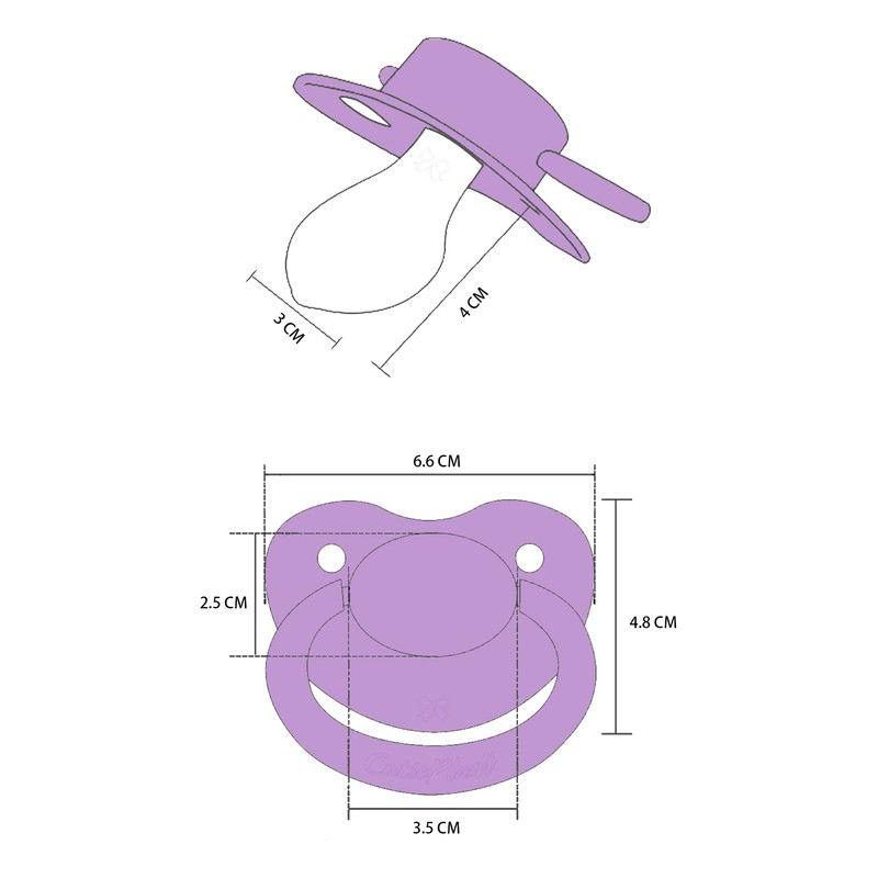 [CutiePlusU] Adult Large Pacifier for Adults [Purple]