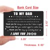 Jzxwan Black Dad Card for Birthday, Best Dad Gifts for