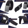 LionVII Men Nylon Web Belts - Metal Buckle, Fully Adjustable