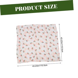 Baluue Muslin Soft Cotton Wrap for Newborns for Bath and Sleep Lightweight Durable Nursery Essential Rose Floral Design