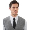 Kallspin Men's Cable Knit Sweater Vest Wool Blend V Neck