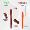 LOOEN Red Wood Smooth Crochet Hooks 2.0 mm - 5.0
