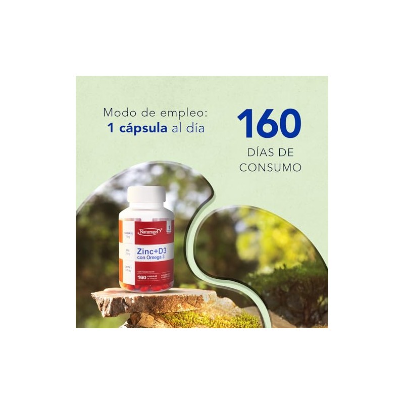 Zinc Naturagel Vitamina Omega Bienestar General Refuerzo Huesos Defensas Naturales