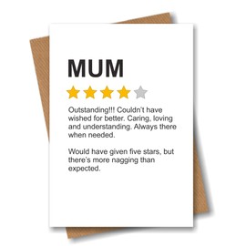 Funny Card for Mum - Product Star Rating Review