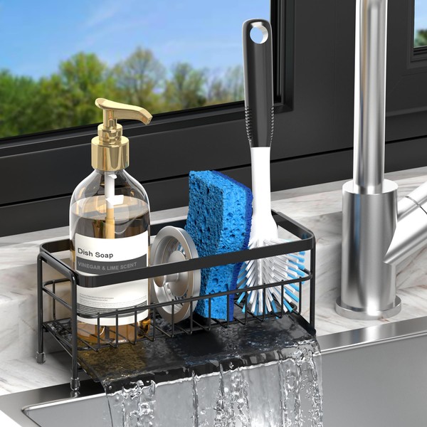 Trendy Quick-Dry Sink Caddy, Sponge Holder for Kitchen Sink with