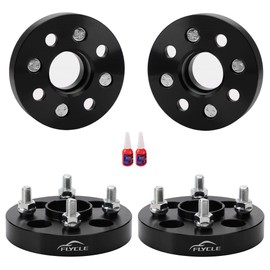 FLYCLE 4 Pcs 1"(25.4mm) Wheel Spacers hubcentric 4x100mm to 4x100mm with 12x1.5 Studs 56.1mm Bore for Civic CRX Insight Integra Cooper