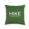 Massachusetts Blue Hills Reservation Hike Tree Retro Graphic Throw Pillow