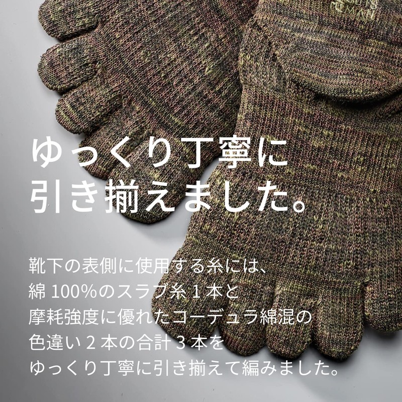 【GUTS-MAN】 Camouflage Sneaker Five-Toe Socks, Self-Defense Forces, Sneaker Length, Father's