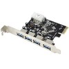 axGear USB 3.0 PCI-E Card 4 Port Hub PCIE Express