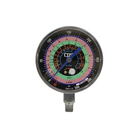 CPS RGH4L 3.13" Low-Pressure Gauge - Accurate Measurement for R-134A; R-22; R-404A; and R-410A; Fits MV2H; MV4H; MBH4Z Manifolds