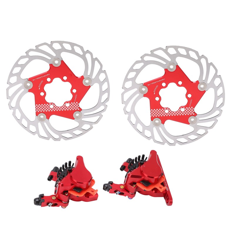 4pcs Disc Brake Kit Aluminium Alloy Disc Brake Calipers Rotor