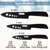 WACOOL Ceramic Knife Set with Sheaths, include 3-Piece: 6-inch Chef's