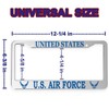 2pcs for US Air Force Veteran License Plate Frames –