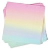 Gift Boutique 100 Count Pastel Rainbow Cocktail Beverage Napkins Disposable