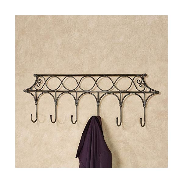 Touch of Class Myles Wall Hook Rack Taupe 35" Wx3