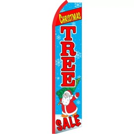 NeoPlex Christmas Tree Sale 2 1/2 ft X 11 1/2 ft Swooper Flag