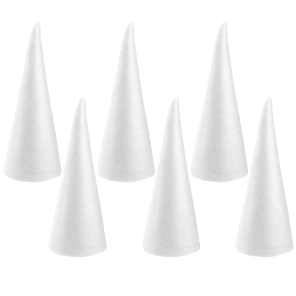 Foam Balls 6 Pack Cones for Crafts Tree Cones for