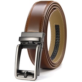 CHAOREN Ratchet Belt - Mens Dress Belt 1 3/8" Comfort Click - Micro Adjustable Fit Everywhere
