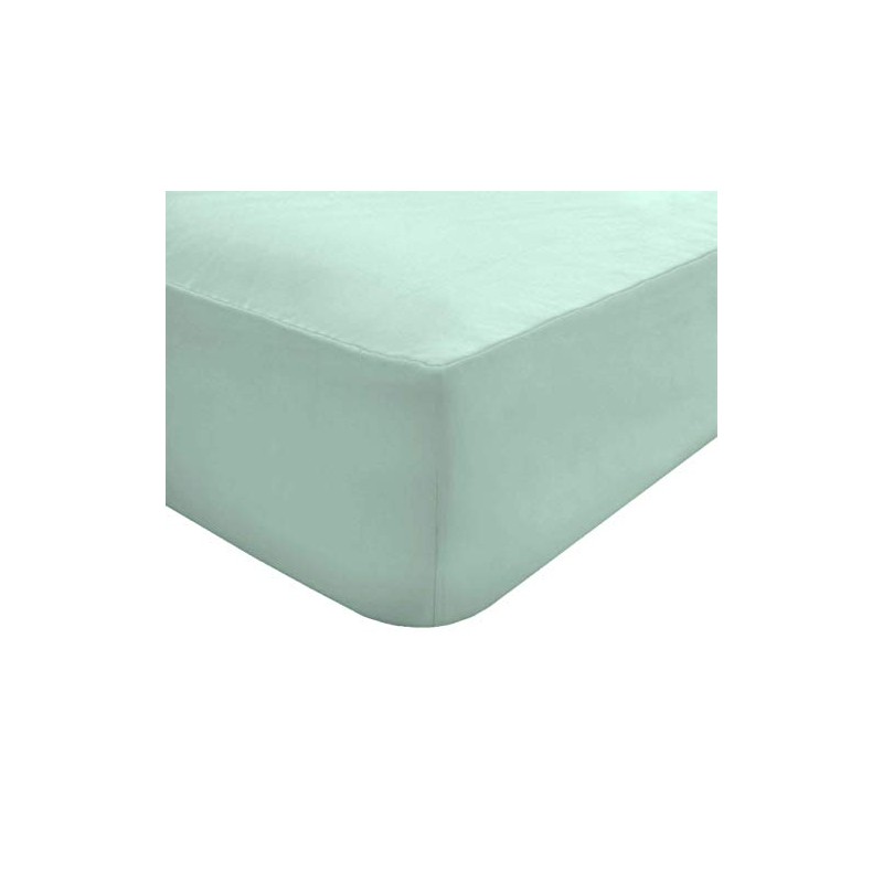 Sleepdown Fitted Sheet Polycotton Easy Care Non-Iron Soft 12.5 Inch