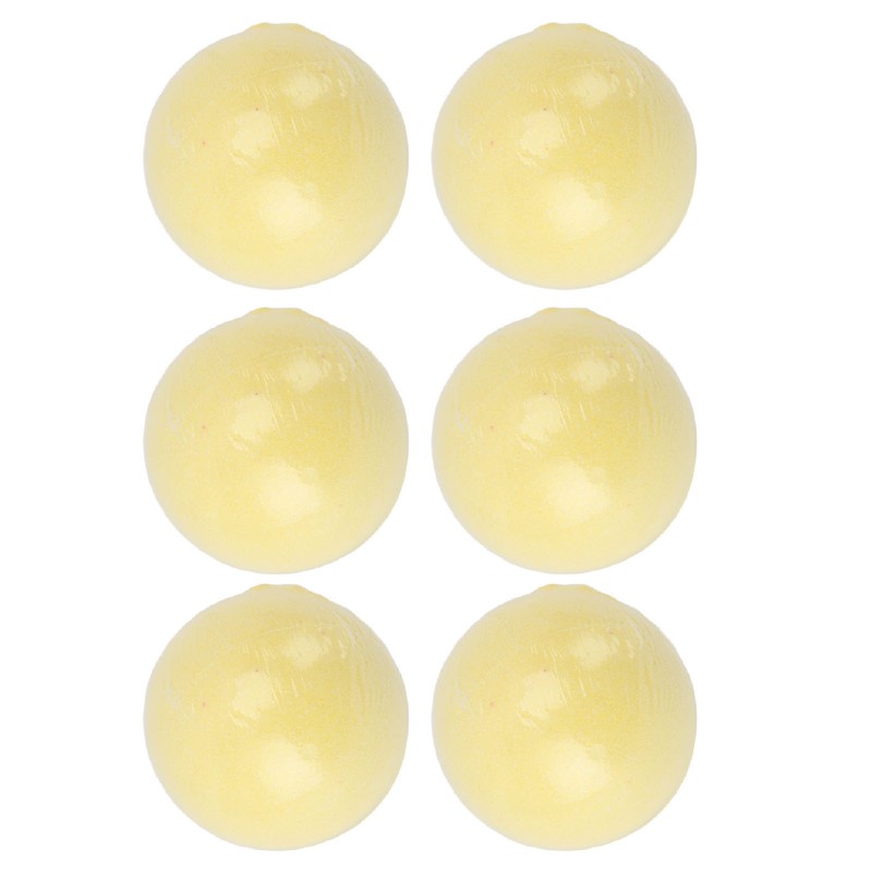 6pcs Bath Salt Ball Moisturizing Colorful Kid Friendly Mild Lemon
