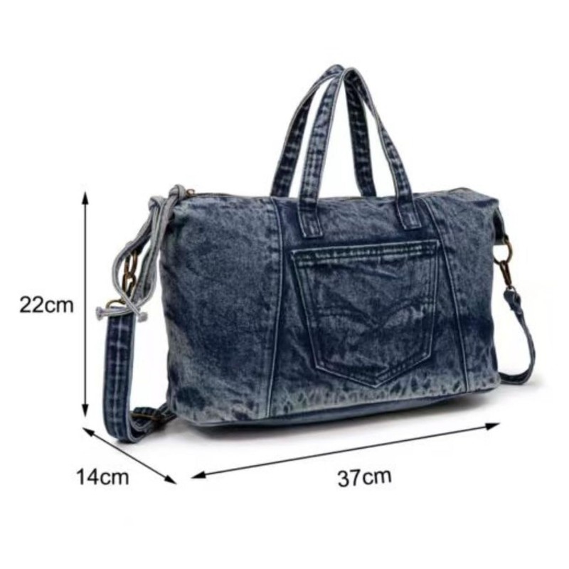 Jeans Denim Bag Shoulder Bag Canvas Bag Retro Shoulder Bag