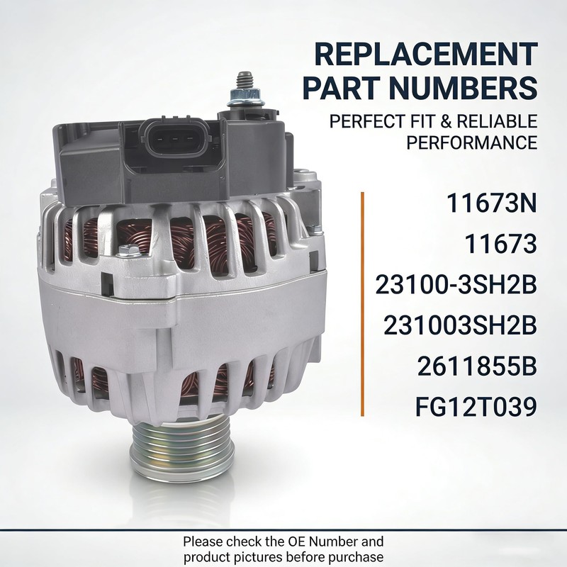 Enocos 11673 Alternator 110 AMP 12V Compatible with 2013 2014