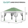 Pop Up Gazebo 12x12FT Canopy Tent with Mosquito Netting, Outdoor