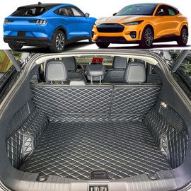7DEEKEI Cargo Mat Compatible with 2021-2025 Ford Mustang Mach-E Trunk Mat (and Rear Left and Right Side Panels) Cargo Liners for Mach E GT (Trunk Base Upper Only)
