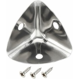 Protectores de esquina de aleación de zinc de 40 mm, soportes angulares de metal plateado para cajas de madera, baúles, cajas de herramientas, protectores de bordes pulidos con tornillos