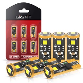LASFIT 194 LED Bulb 6000K White, T10 168 2825 W5W LED Replacement Light Bulbs, For Dome Map Light, Door Light, Courtesy Light, License Plate Light, Trunk Light, Super Bright (Pack of 6)