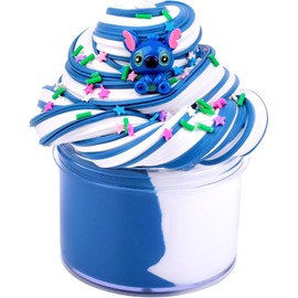 Christmas Blue Slime, Super Soft and Non-Sticky Butter Slime, DIY Slime Kit for Girls Boys, Kids Party Favors Slime Putty Toy