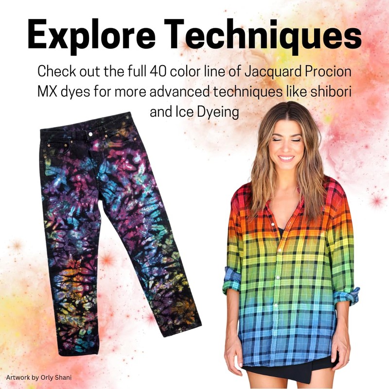 Jacquard Procion MX Dye Kit in Magenta, Turquoise, and Yellow,