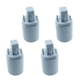 SQXBK 4PCS 70x35mm G24 to E27 Lamp Holder Adapter Bulb Socket PBT Lamp Head Adapter Converter Holder Suitable for Energy Saving Lamp
