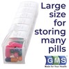 GMS Weekly Pill Case for Medication, Vitamins, Supplements, and Other