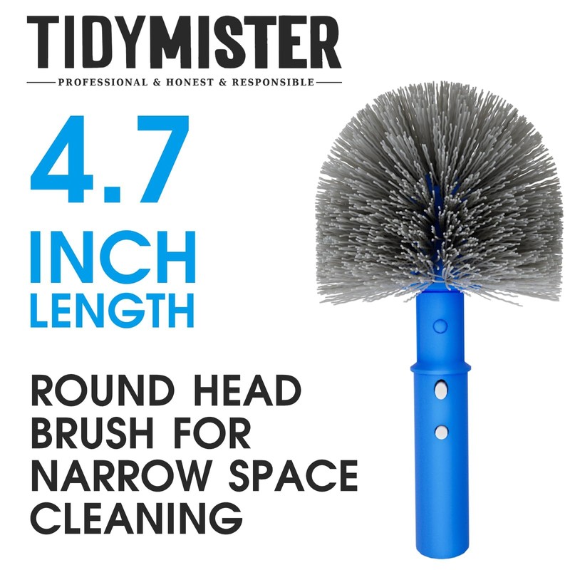 TidyMister Small Pool Brush Head for Cleaning Narrow Corners Steps,