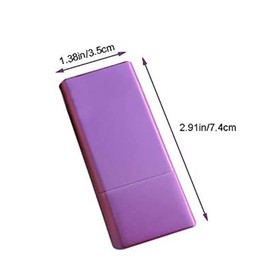 EFGTEK Portable Ashtray,Mini Pocket Metal Ash Holder for Outdoor Use with Lid（Purple）
