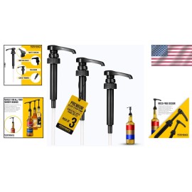 Versatile Syrup Pump for Smooth Dispensing of Coffee and Desserts - 14 Inch