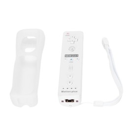 Remote Controller Vibration Sound Function Game Handle Game Console Accessories with Motion Plus for Wii UWhite